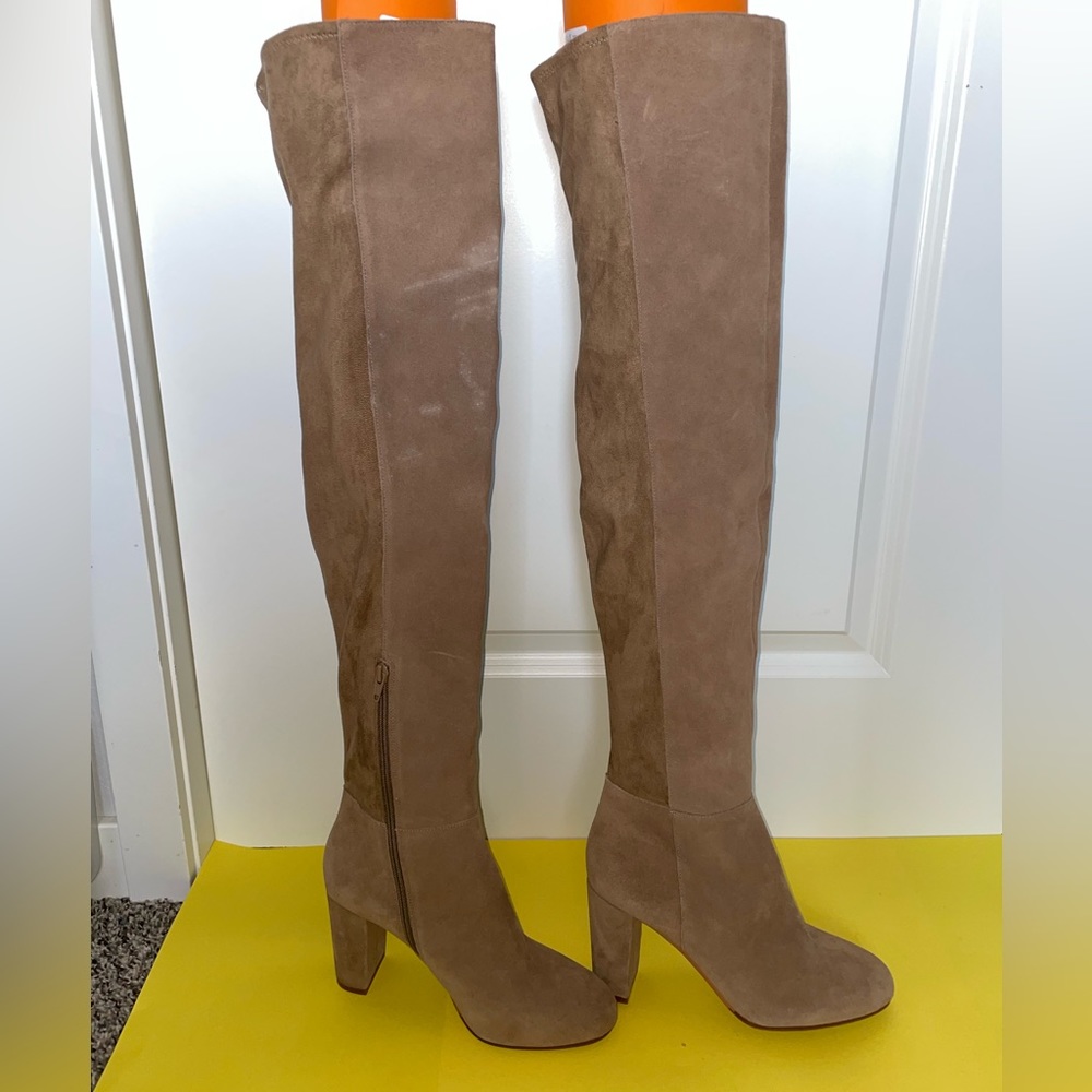 Vince Camuto Beige Suede Boots. Size 8.5 - Picture 3 of 11
